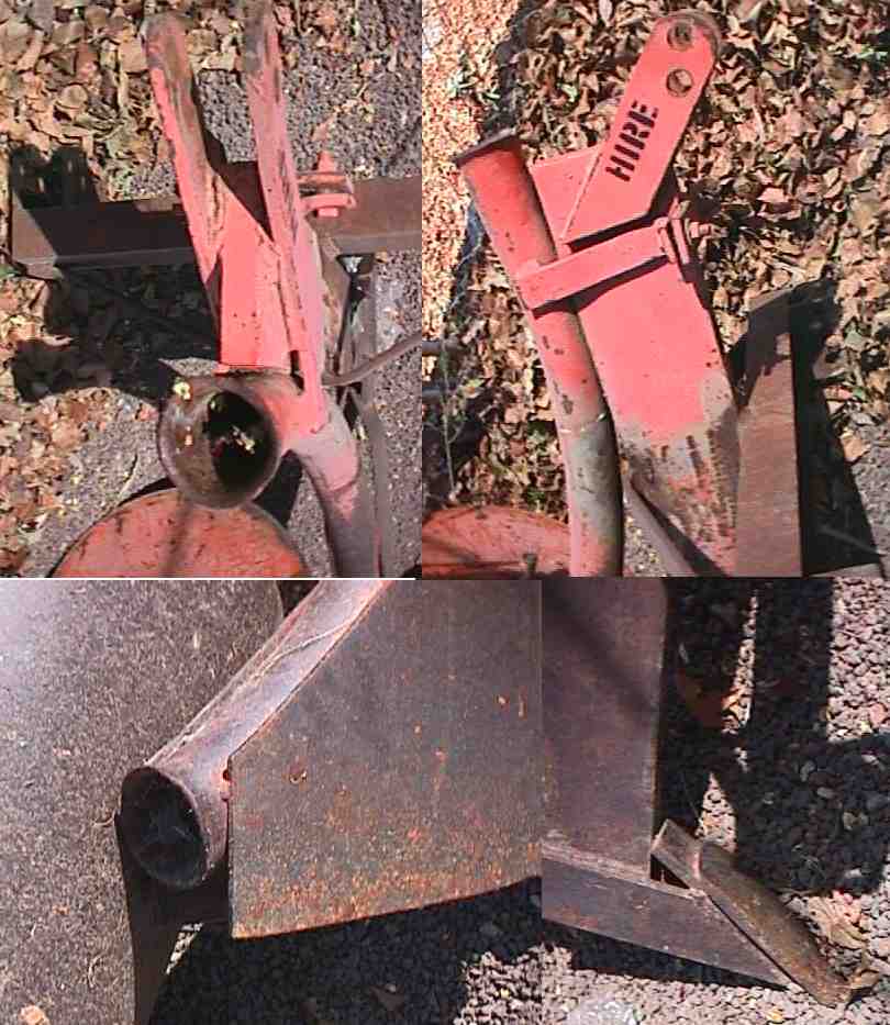 I could not get a shot of this pipe ripper from a distance. I hope you can see the 